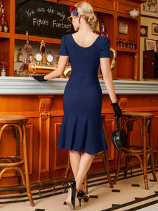 Vintage Chic Bodycon Dress Cocktail Party