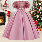 Girls' Sparkling Sequin Princess Dress