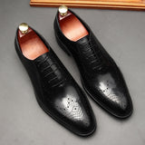 Men's British Pointed Toe Lace-up Shoes