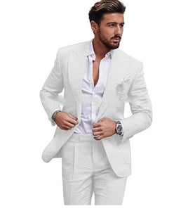 Men's Color Suit Two-piece Set