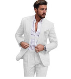 Men's Color Suit Two-piece Set