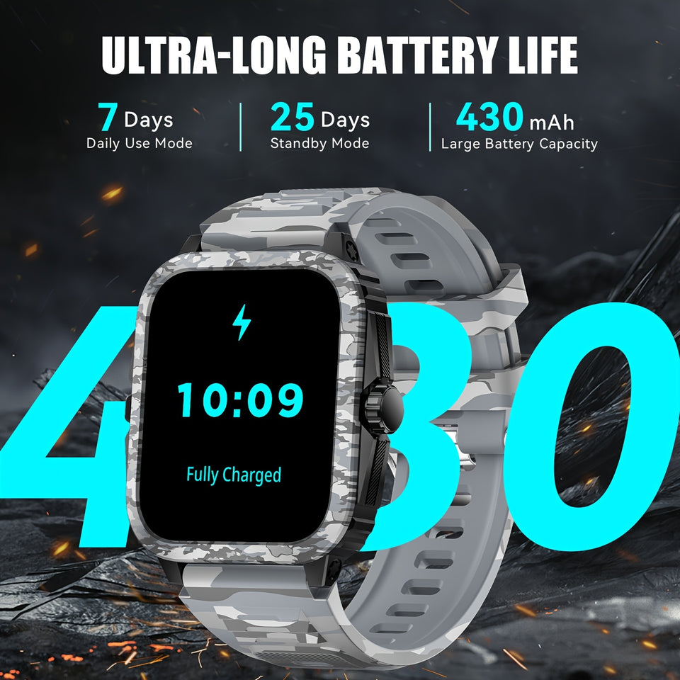 EIGIIS 24 Years Men's SmartWatch, 1.96inch