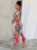 Women's Abstract Print Bodycon Dress