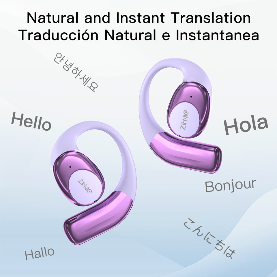 ZIHNIC AI Translator Earphones For all Languages