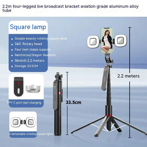 Selfie stick phone tripod