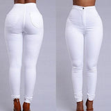 Ladies Fashion elastic jeans