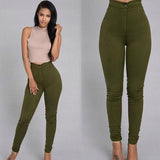 Ladies Fashion elastic jeans