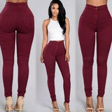 Ladies Fashion elastic jeans