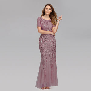 Women Host Sequin Evening Dress