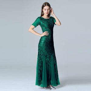 Women Host Sequin Evening Dress