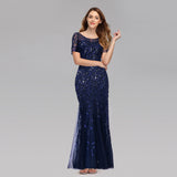 Women Host Sequin Evening Dress