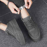 Flat Shoes Men  Lace-up Sneakers