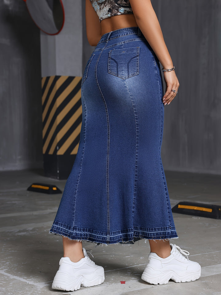 Sexy Mermaid Tail Denim Skirt  Jeans