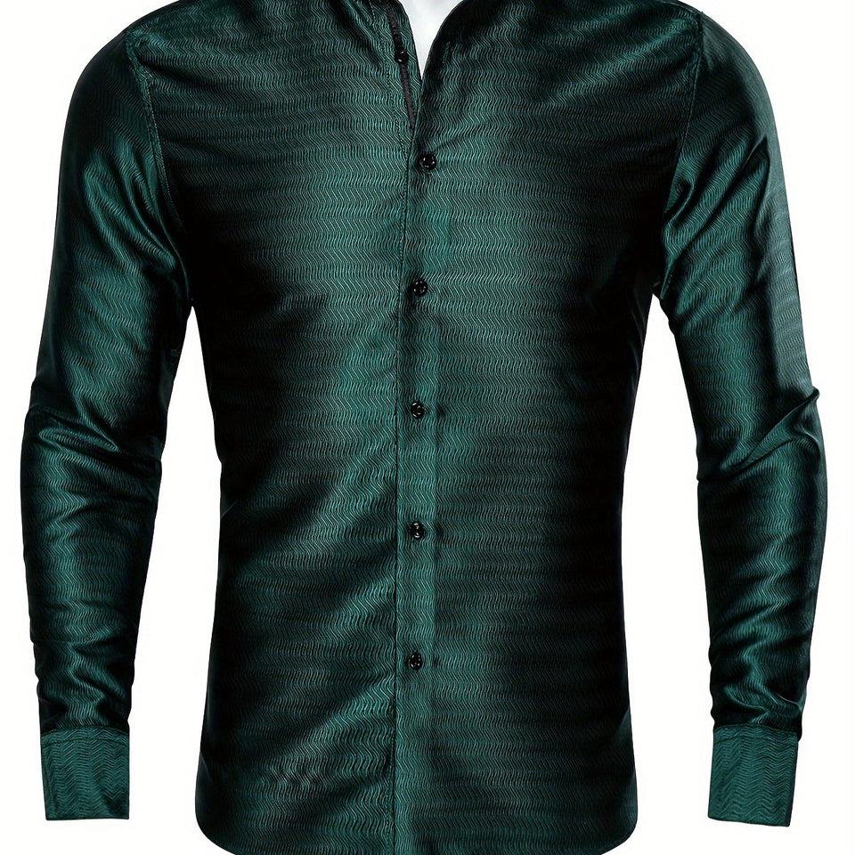 Long Sleeve Green Mens shirt