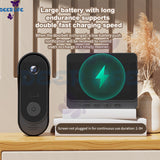 Video Doorbell with Camera, Night Vision,