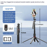 Selfie stick phone tripod