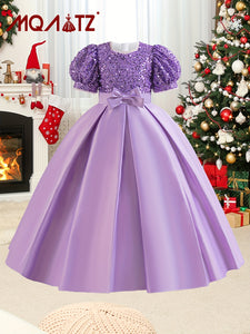 Girls' Sparkling Sequin Princess Dress