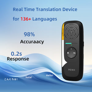 Portable Language Translation Equipment, APP Online Voice Translation, Support 136 Languages, High-precision Translation Equipment for Tourism Business Learning