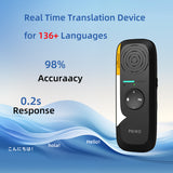 Portable Language Translation Equipment, APP Online Voice Translation, Support 136 Languages, High-precision Translation Equipment for Tourism Business Learning