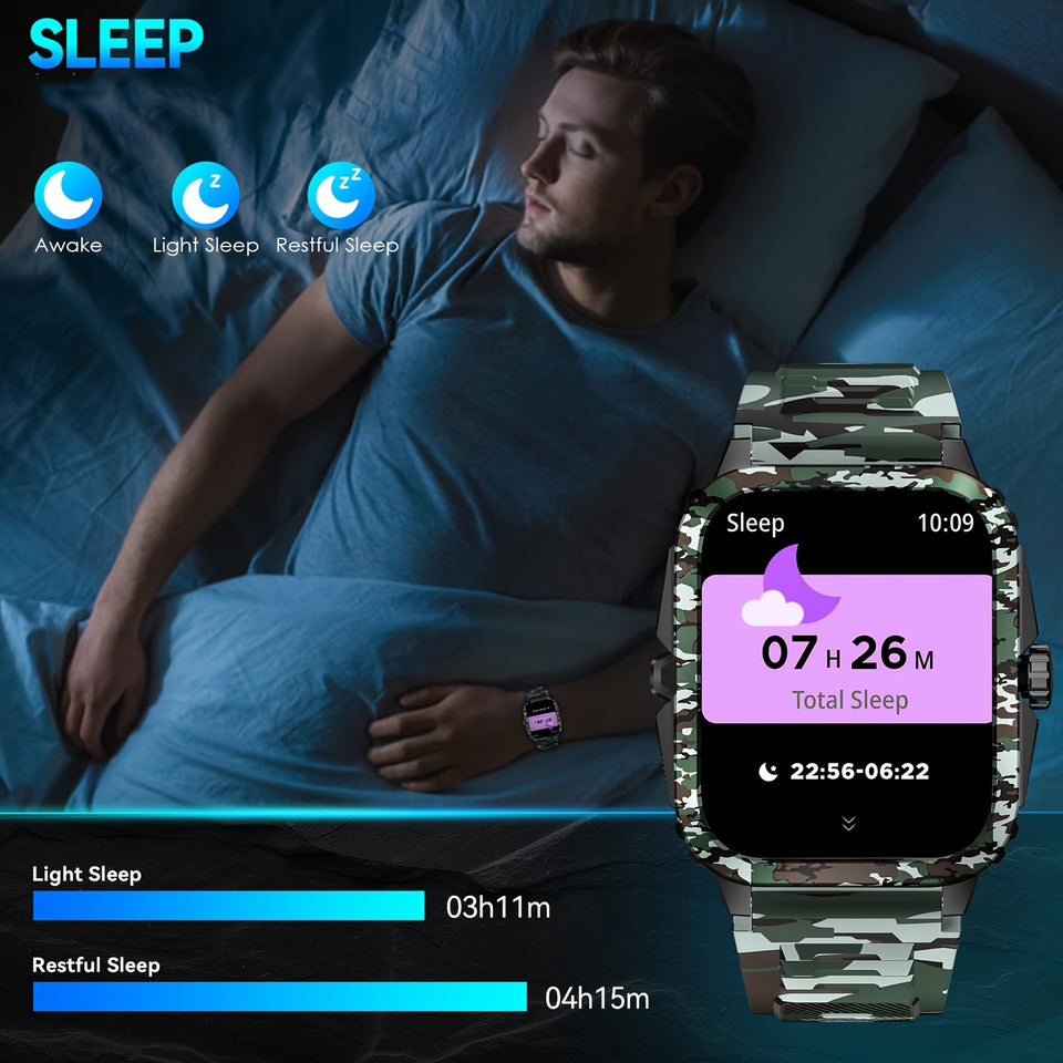 EIGIIS 24 Years Men's SmartWatch, 1.96inch