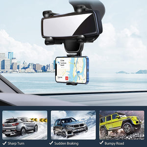 Multifunctional Car Mobile Phone Rearview Mirror Navigation Bracket