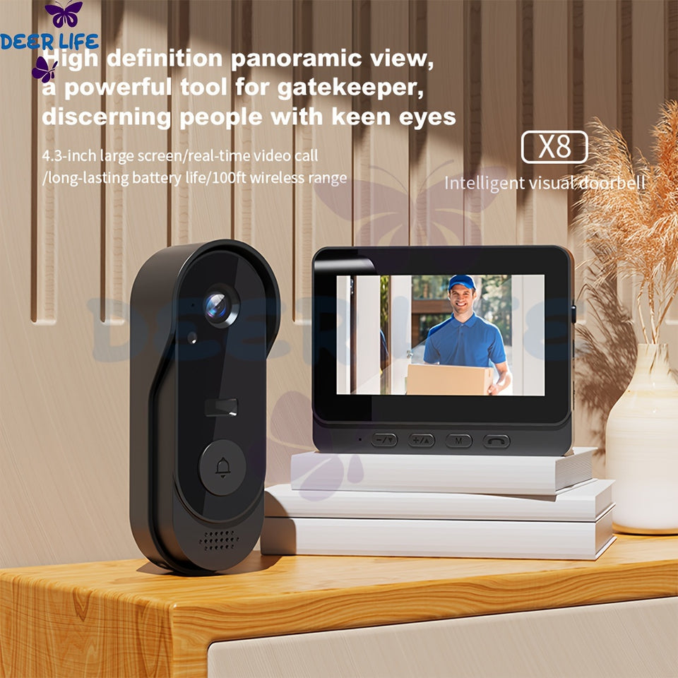 Video Doorbell with Camera, Night Vision,