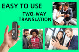 Portable Language Translation Equipment, APP Online Voice Translation, Support 136 Languages, High-precision Translation Equipment for Tourism Business Learning