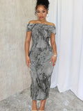 Women's Abstract Print Bodycon Dress
