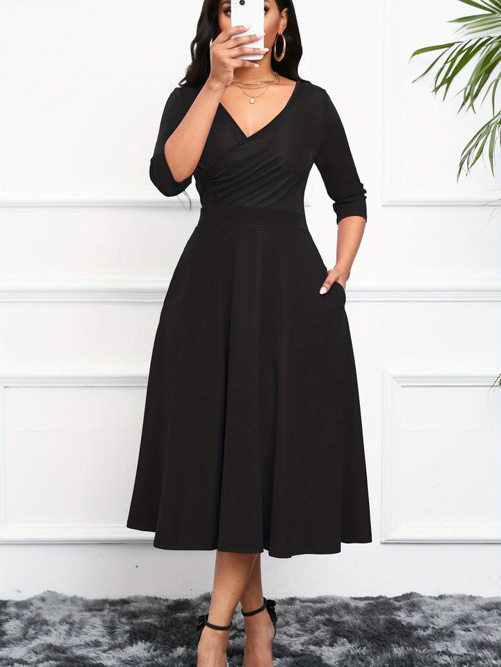 3/4 Sleeves,  Occasion, Woman's Dress