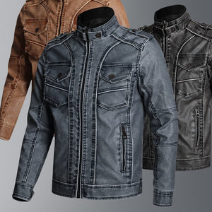 Leather Coat Men's Fashion