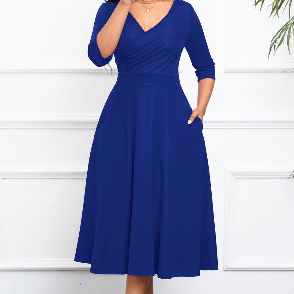 3/4 Sleeves,  Occasion, Woman's Dress