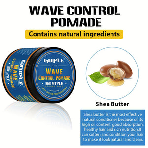Men's 360 Wave Pomade, Strong Hold & Easy Washout