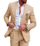 Men's Color Suit Two-piece Set