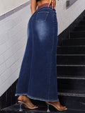 Women's Denim Maxi Skirt