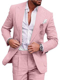 Men's Color Suit Two-piece Set