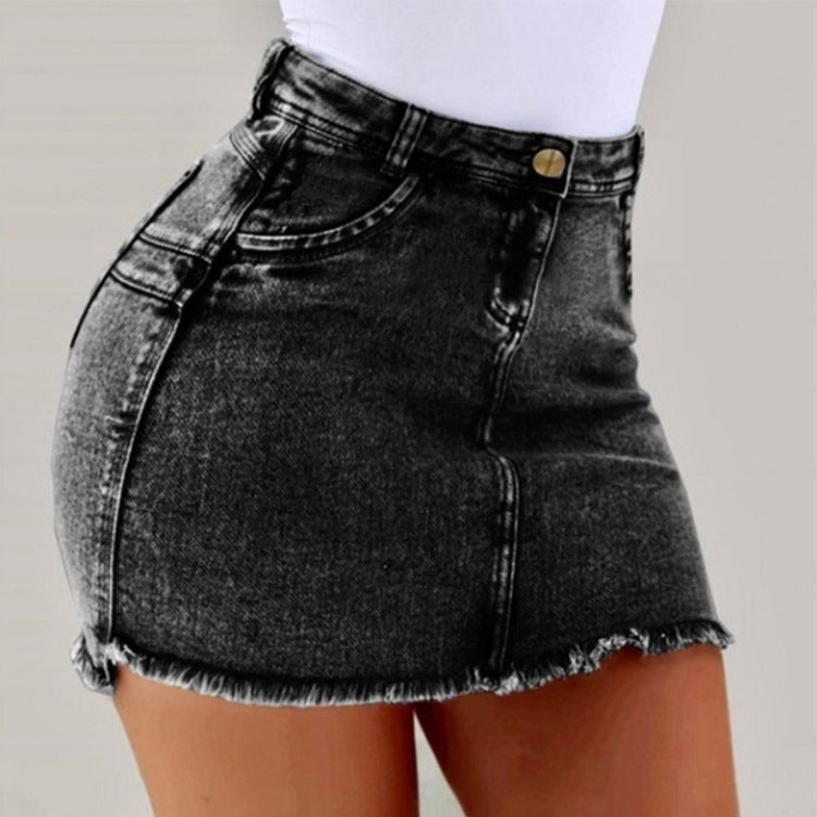 Sexy Pencil Jeans Skirt