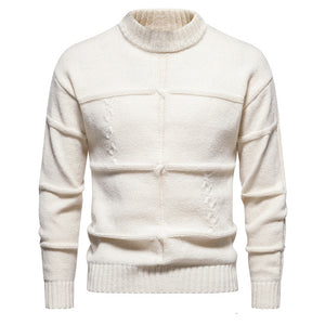 Crew Neck Casual Slim-fit Sweater