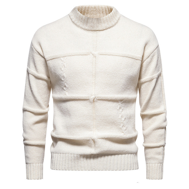 Crew Neck Casual Slim-fit Sweater