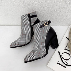 Chunky Heel Ankle Boots