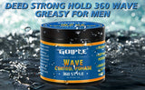Men's 360 Wave Pomade, Strong Hold & Easy Washout