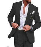 Men's Color Suit Two-piece Set