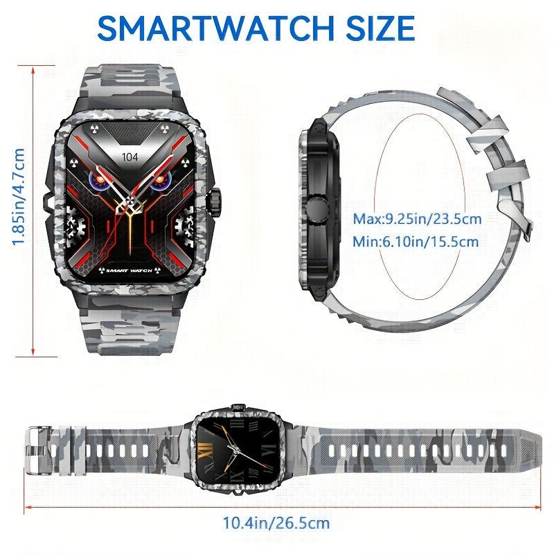 EIGIIS 24 Years Men's SmartWatch, 1.96inch