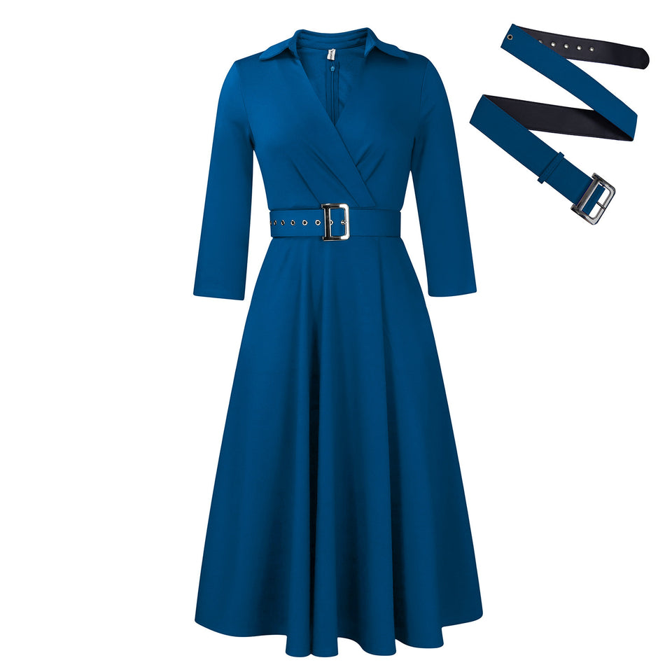 Women's Lapel Fashion Dress