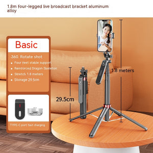 Selfie stick phone tripod