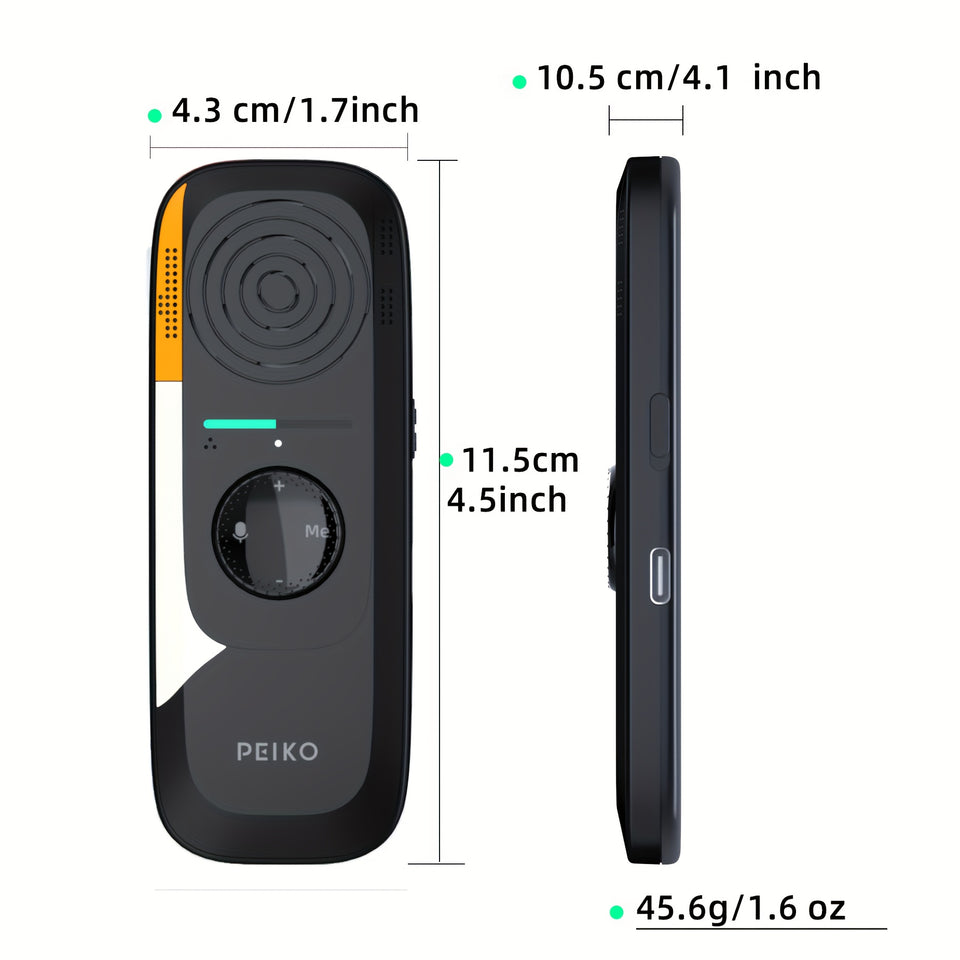 Portable Language Translation Equipment, APP Online Voice Translation, Support 136 Languages, High-precision Translation Equipment for Tourism Business Learning