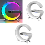 Intelligent G Shaped LED Lamp With Bluetooth Speaker And  Wireless Charger