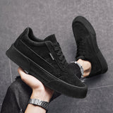 Flat Shoes Men  Lace-up Sneakers