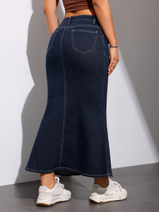 Women's Mermaid Trumpet Denim Skirt