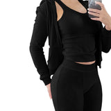 Women's Winter Vest Three-piece Set