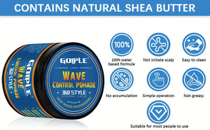 Men's 360 Wave Pomade, Strong Hold & Easy Washout